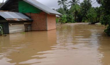 Puluhan Desa di Tiga Kecamatan Sarolangun Jambi Terendam Banjir
