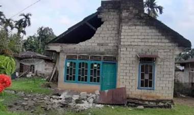 40 Rumah di Solok Selatan Rusak Berat Akibat Gempa