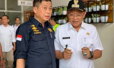 Bupati Cek Endra Dampingi Menteri ESDM Resmikan Gardu Induk 150 KV Sarolangun