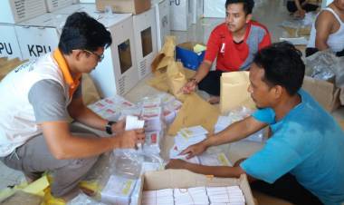 H-3, KPU Merangin Kekurangan 18.454 Surat Suara