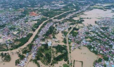 5.628 Pelanggan PLN Bengkulu Gelap Gulita Akibat Banjir