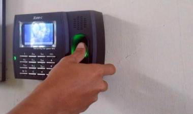 Absen Finger Print, ASN Muarojambi Ramai Masuk Kerja