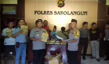 Begini Aksi Polres Sarolangun Tangkap Kurir 21 Kilogram Ganja