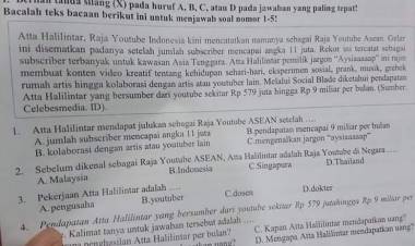 Atta Halilintar Jadi Bahasan Ujian SD di Serang, Begini Kata Disdik