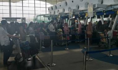 H+7 Keberangkatan Domestik Bandara Internasional Kualanamu 24 Pesawat