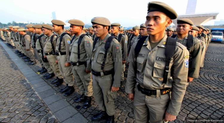 Saat Masa Tenang,Satpol PP Tak Bisa Sembarang Cabut Alat Peraga Kampanye