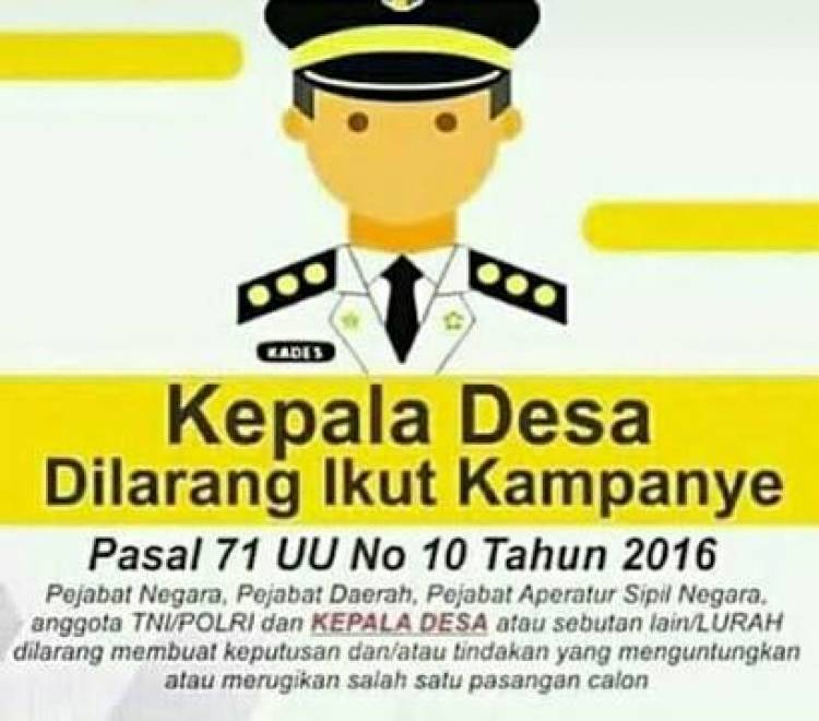 Hati-hati! Kades, BPD dan Perangkat Desa Ikut Politik Laporkan ke Bawaslu