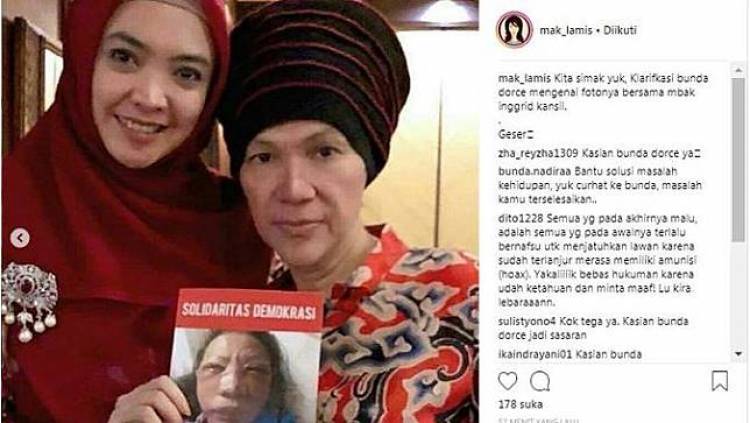 Ikut Sebar Foto Hoaks Ratna Dianiaya, Inggrid Siap Jika Dipolisikan 