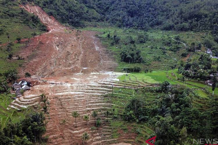 BNPB Sebut Longsor Sukabumi Seharusnya untuk Konservasi