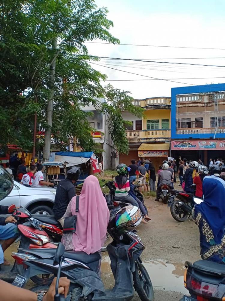 Gerai Alfamart di Bungo Terbakar