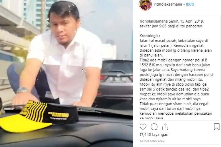 Akhirnya Pengemudi Yang Arogan di Tol Pancoran Diringkus Polisi