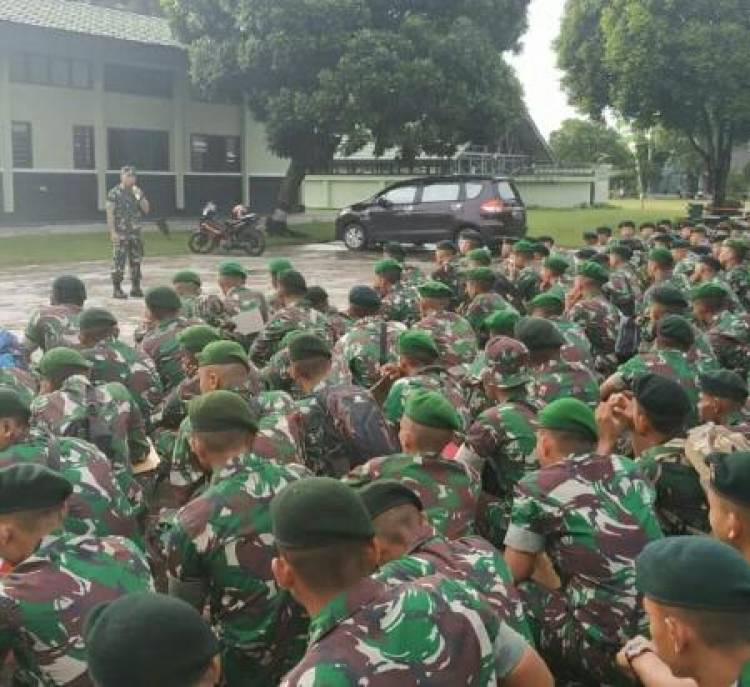 Sebelum Ditugaskan ke Perbatasan, Ratusan Prajurit Batalyon Inf Raider Jambi Jalani Tes Psikologi