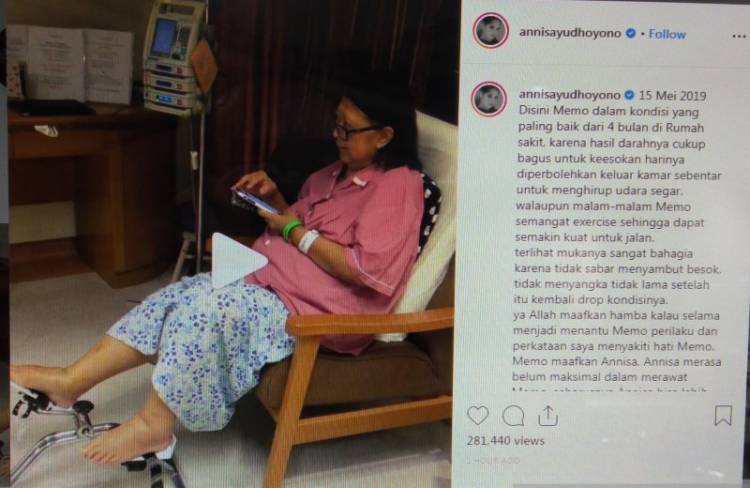 Kenang Anisa Pohan Kondisi “Memo” Ani Yudhoyono yang Sempat Membaik