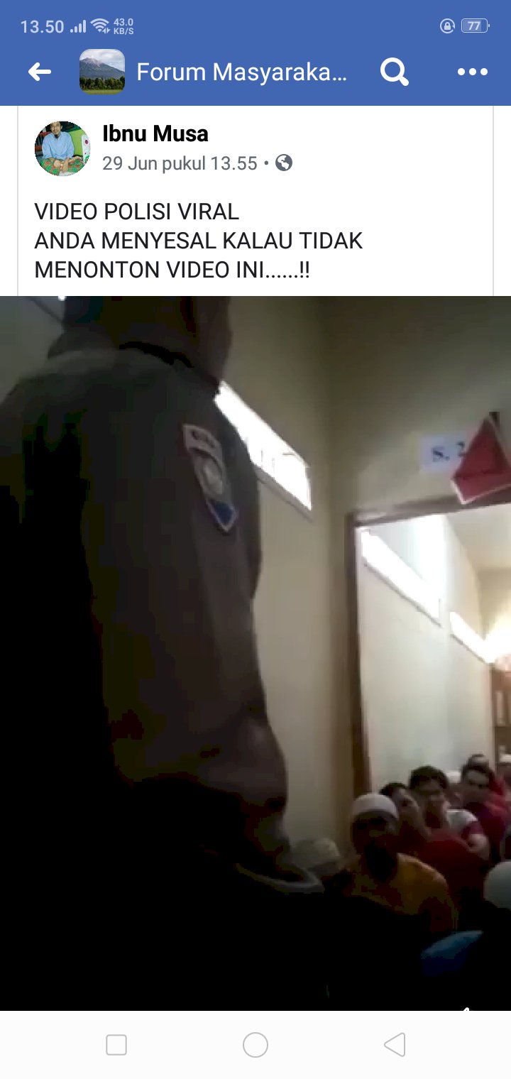 Viral!! Polisi Bungo Ceramah di Depan Tahanan