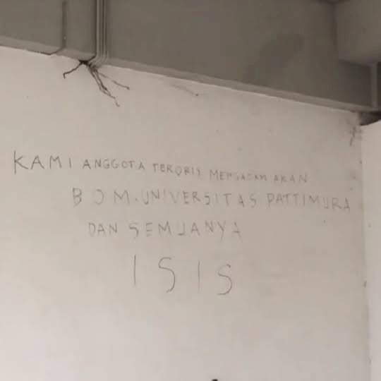 Polisi Usut Pelaku Teror Bom Gunakan Nama ISIS di Unpatti