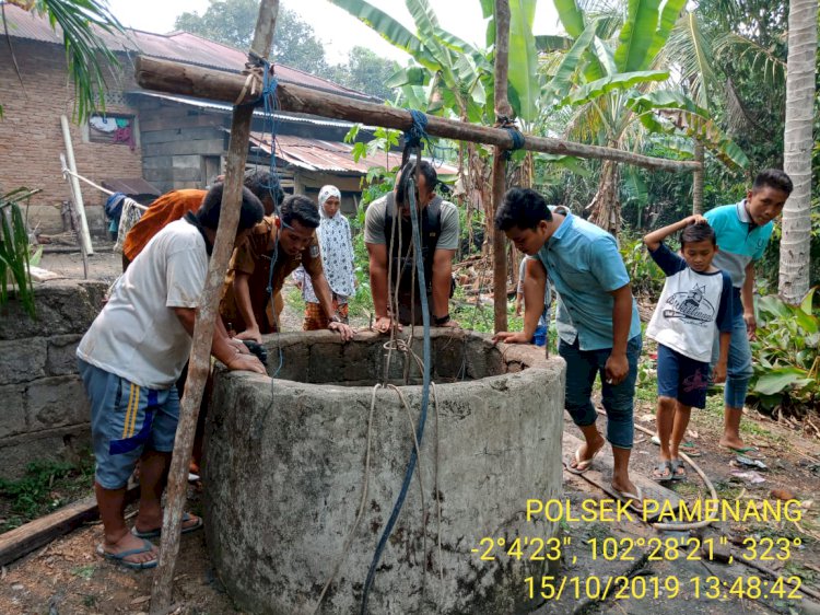 Gali Sumur 12 Meter, Ketua RT dan Warganya Nyaris Tewas