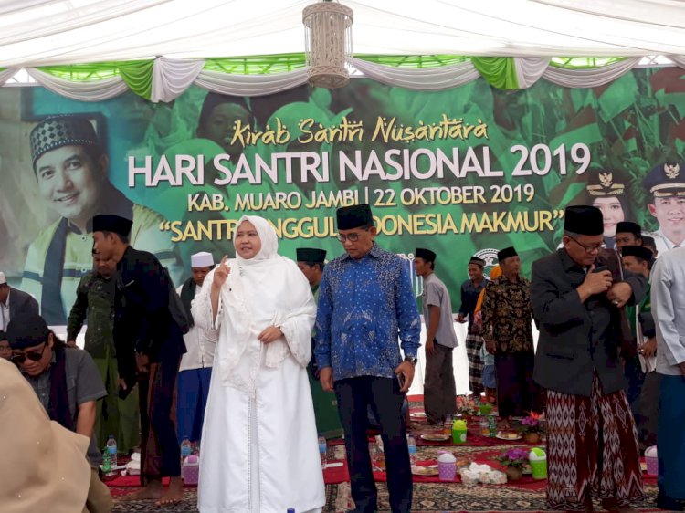 Dihadiri Ribuan Santri, Begini Tablig Akbarnya Peringatan Hari Santri di Muarojambi