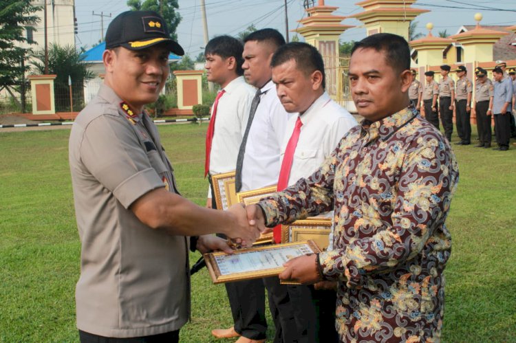 Berhasil Bantu Atasi Karhutlah, PT NGKS Raih Penghargaan dari Polres Batanghari