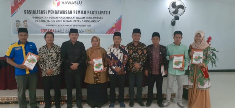 Rincikan Penindakan Pelanggaran Pemilu, Bawaslu Sarolangun Launching Buku Pemilu
