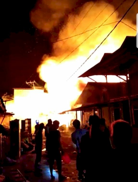 Kebakaran di Kotabaru, Satu Kampung Ludes Dilalap Api