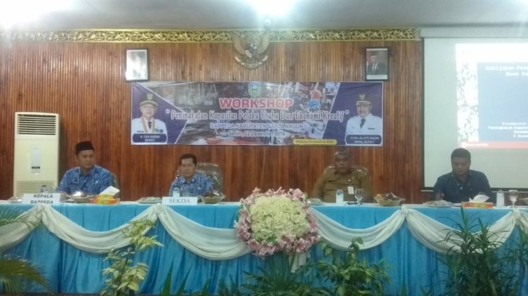 Bappeda Sarolangun Gelar Workshop Peningkatan Kapasitas Pelaku Usaha & Ekonomi Kreatif