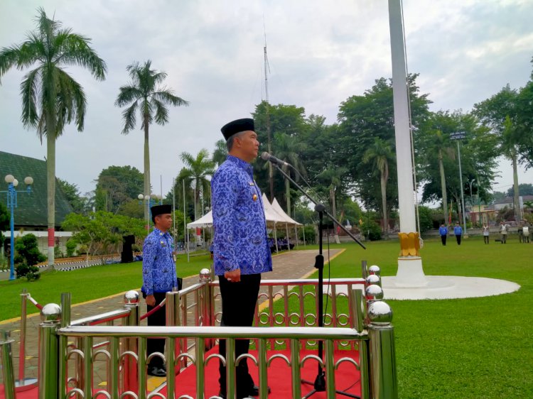 HUT Korpri ke 48, Walikota Jambi Bacakan Pidato Presiden RI