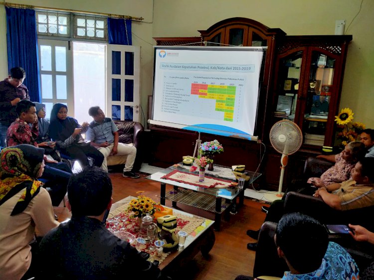 Kepatuhan Standar Pelayanan Kabupaten Merangin Kategori Standar, Dibawah Kerinci dan Tebo