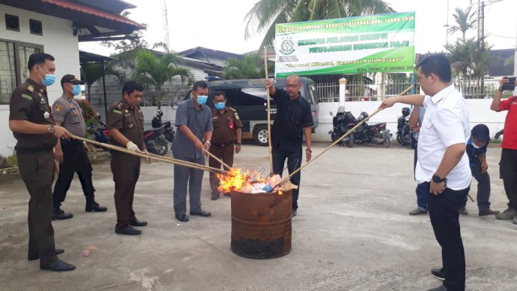 Narkoba Senilai Rp 5 Miliar Dimusnahkan Kejari Tanjab Barat