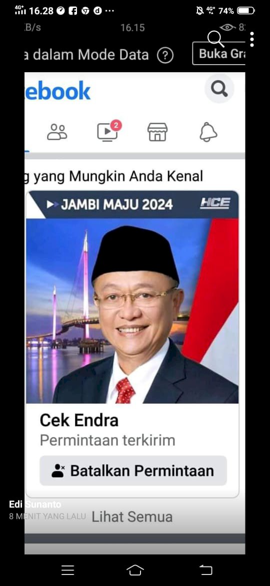 BREAKING NEWS! Cek Endra Minta Waspada Akun Fake Palsu Jual Namanya