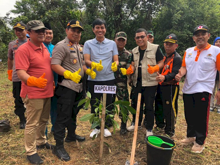 Gerakan Penghijauan, Pemkab dan Polres Muarojambi Tanam Pohon