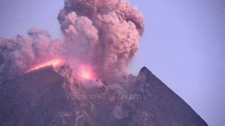 Gunung Merapi Meletus, Warga Tetap Beraktivitas Normal