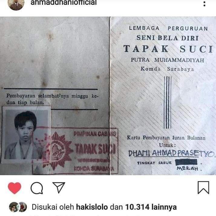 Ternyata Ahmad Dhani Pernah Aktif di Tapak Suci, Begini Reaksi Netizen