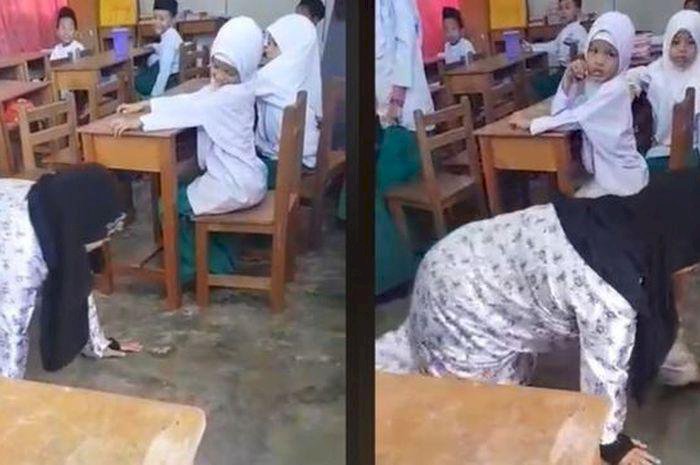 Viral Orang Tua Hukum Sang Guru dengan Merangkak Gegara Anaknya Dapat Hukuman
