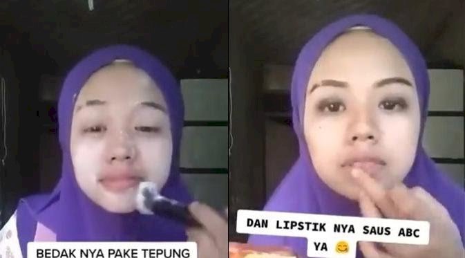 Viral Tutorial Make-up Anti Mainstream, Bikin Ngakak!